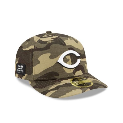 Sapca New Era Cincinnati Reds MLB Armed Forces Weekend Low Profile 59FIFTY Fitted - Verzi